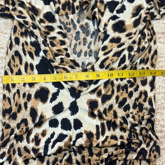 Va Va Voom leopard animal print LONG maxi dress Size Medium Large. E92 - Picture 16 of 16